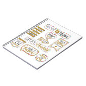 Kleurrijke Inspirerend offertes Notitieboek (Linkerzijde)