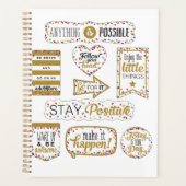 Kleurrijke Inspirerend offertes Planner (Voorkant)