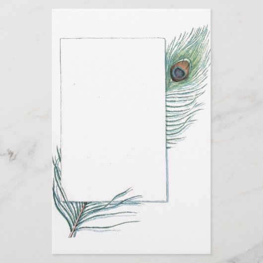 Kleurrijke Inspirerend  Peacock-doezelaar Briefpapier (Voorkant)