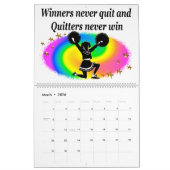 KLEURRIJKE INSPIREREND QUOTE CHEERLEADERKALENDER KALENDER (Mar 2026)