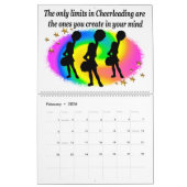 KLEURRIJKE INSPIREREND QUOTE CHEERLEADERKALENDER KALENDER (Feb 2026)