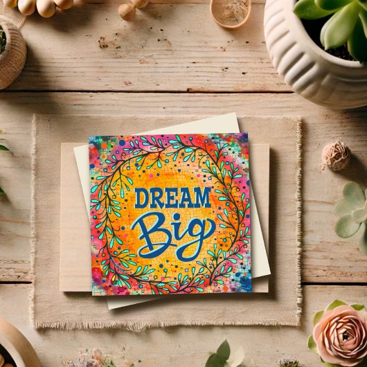 Kleurrijke Inspirerende Droom Groot Leuk Afstudere