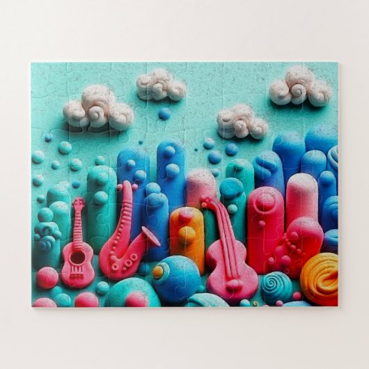 Kleurrijke Instrumenten Legpuzzel (Horizontaal)