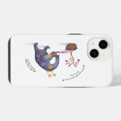 Kleurrijke iPhone 14 Stoer Hoesje, Glanzend iPhone Hoesje (Achterkant horizontaal)