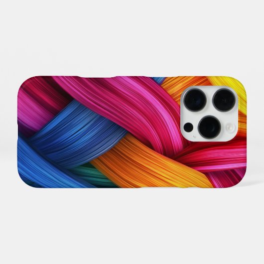 Kleurrijke iPhone Case voor recente iPhone iPhone Hoesje (Achterkant horizontaal)