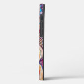 Kleurrijke Iris Flower Abstract Art Telefoon Case (Achterkant / Links)
