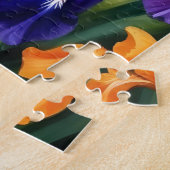 Kleurrijke iris tuin legpuzzel (Zijkant)
