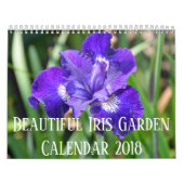 Kleurrijke irisbloemen kalender (Hoes)