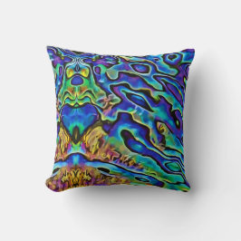 Kleurrijke iriserende Abalone Zee Shell Kussen