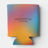 Kleurrijke, iriserende holografische achtergrond blikjeskoeler (Achterkant)