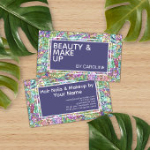 Kleurrijke iriserende Opal Marble Sparkle Glitter Visitekaartje