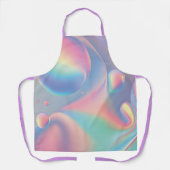 Kleurrijke iriserende psychedelische  bubbels schort (Voorkant)