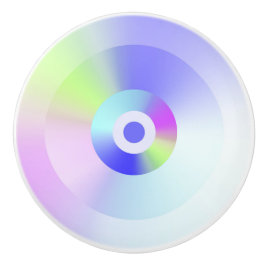 Kleurrijke iriserende regenboog goede vibes gradië keramische knop