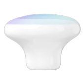 Kleurrijke iriserende regenboog goede vibes gradië keramische knop (Zijkant)