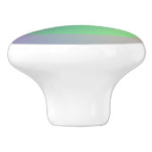 Kleurrijke iriserende regenboog goede vibes gradië keramische knop (Zijkant)