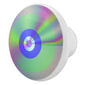 Kleurrijke iriserende regenboog goede vibes gradië keramische knop (Rechts)