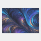 Kleurrijke iriserende wervelpatronen inpakpapier vel (Voorkant 2)