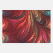 Kleurrijke iriserende wervelpatronen inpakpapier vel (Voorkant)