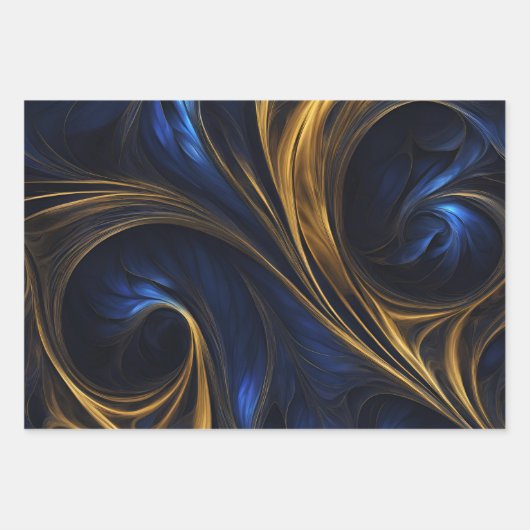 Kleurrijke iriserende wervelpatronen inpakpapier vel (Voorkant 2)