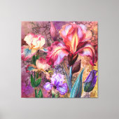 Kleurrijke Irissen Canvasprint Canvas Afdruk (Voorkant)
