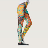 Kleurrijke islamitisch geïnspireerde patchwork teg leggings (Rechts)