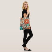 Kleurrijke Islamitische Patchwork:  Tegel. Tote Bag (Op model)