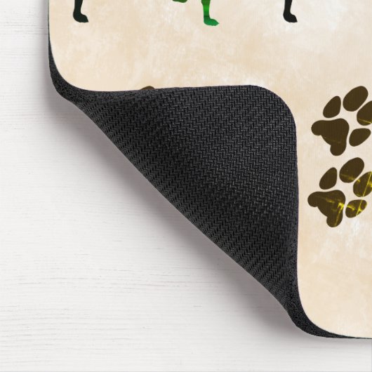 Kleurrijke Italiaanse Greyhounds Muismat (Hoek)