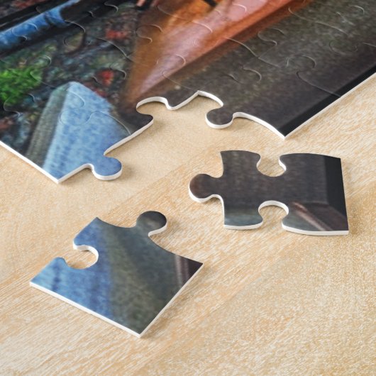 Kleurrijke Italiaanse Seaside Steps Cinque Terre C Legpuzzel (Zijkant)