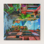 Kleurrijke Italiaanse Seaside Steps Cinque Terre C Legpuzzel (Horizontaal)