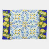  kleurrijke italiaanse Tegel look keukenhanddoek (Horizontaal)