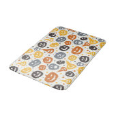 Kleurrijke Jack-O'-Lantern gezichten patroon Badmat (Gekanteld)