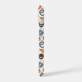 Kleurrijke Jack-O'-Lantern gezichten patroon iPhone 15 Case (Linkerkant)