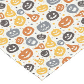 Kleurrijke Jack-O'-Lantern gezichten patroon Korte Tafelloper (Hoek)