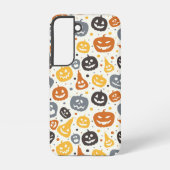 Kleurrijke Jack-O'-Lantern gezichten patroon Samsung Galaxy Hoesje (Achterkant)