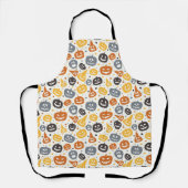 Kleurrijke Jack-O'-Lantern gezichten patroon Schort (Voorkant)