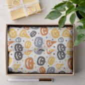 Kleurrijke Jack-O'-Lantern gezichten patroon Tissuepapier (Geschenk)