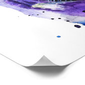 Kleurrijke Jaguar Waterverf Kunstwerk Poster (Hoek)