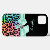 Kleurrijke jaguarprint Case-Mate iPhone case (Achterkant (horizontaal))