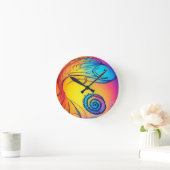 Kleurrijke jaie vis ronde klok (Huis)