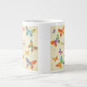 Kleurrijke Jambo Jug Design met Abstracte Butterfl Grote Koffiekop (Voorkant)