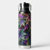 Kleurrijke Japanse aple laat Floral over Waterfles (Voorkant)