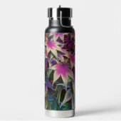 Kleurrijke Japanse aple laat Floral over Waterfles (Links)