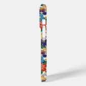 Kleurrijke Japanse Bloemen Geborduurd Case-Mate iPhone Case (Achterkant / Links)