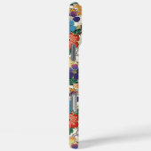 Kleurrijke Japanse Bloemen Met Monogram Case-Mate iPhone Case (Achterkant / Rechts)