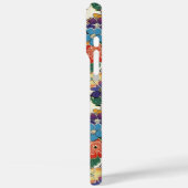 Kleurrijke Japanse Bloemen Met Monogram Case-Mate iPhone Case (Achterkant / Links)