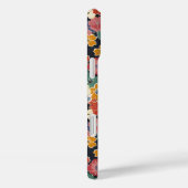 Kleurrijke Japanse Bloemige Print Monogram Case-Mate iPhone Case (Achterkant / Rechts)