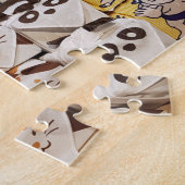 Kleurrijke Japanse furoshiki verpakkingskleding Legpuzzel (Zijkant)