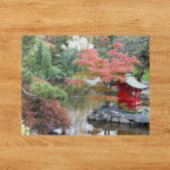 Kleurrijke Japanse Tuin Scène Landschap Legpuzzel