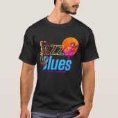 Kleurrijke Jazz & Blues Vibes T-shirt (Voorkant)