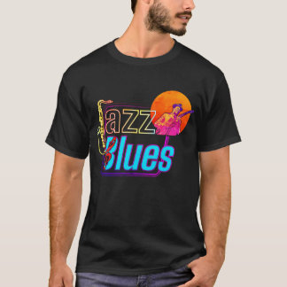 Kleurrijke Jazz & Blues Vibes T-shirt